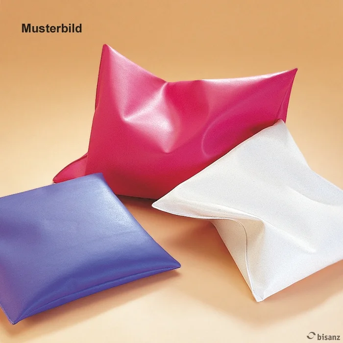 Kissen mit Polystyrolkugeln weiß 40 x 60 cm phthalatfrei