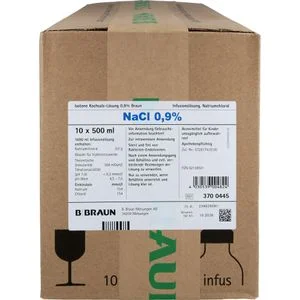 KOCHSALZLÖSUNG 0,9% Glasfl. 10X500 ml