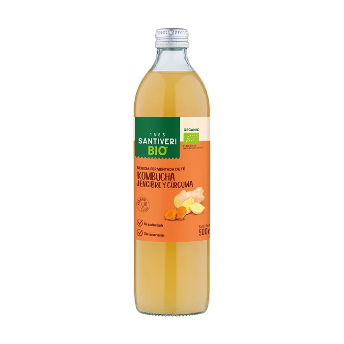 Kombucha Kurkuma + Ingwer 500 ml (Ingwer – Kurkuma)