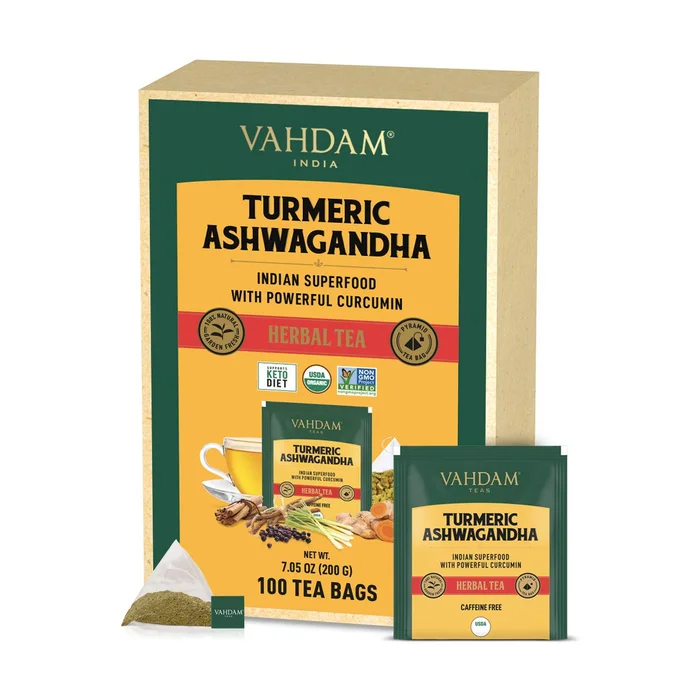 Kurkuma Ashwagandha Tee 100 Infusionsbeutel