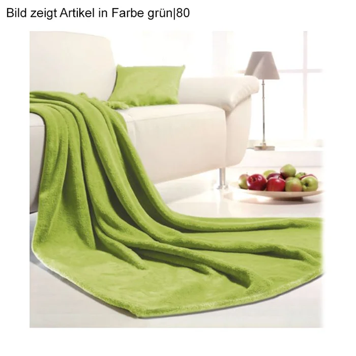 Kuscheldecke Memphis rot Mikrofaser 150 x 200 cm