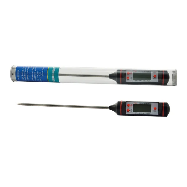 Labbox Digitales Thermometer mit Sonde, gerade Form, -50 +300 ºC