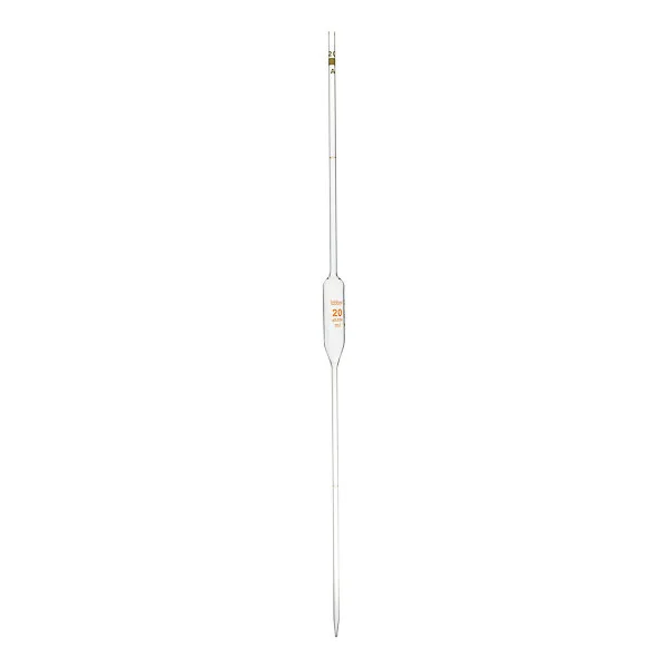 Labbox Vollpipette, zwei Marken, Klasse A