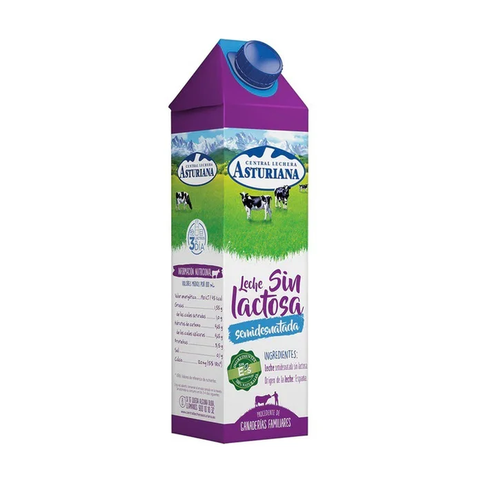 Laktosefreie teilentrahmte Milch 1 L.