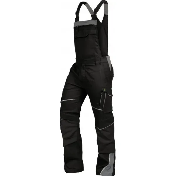 Leibwächter Latzhose | schwarz/grau | FLEXL25
