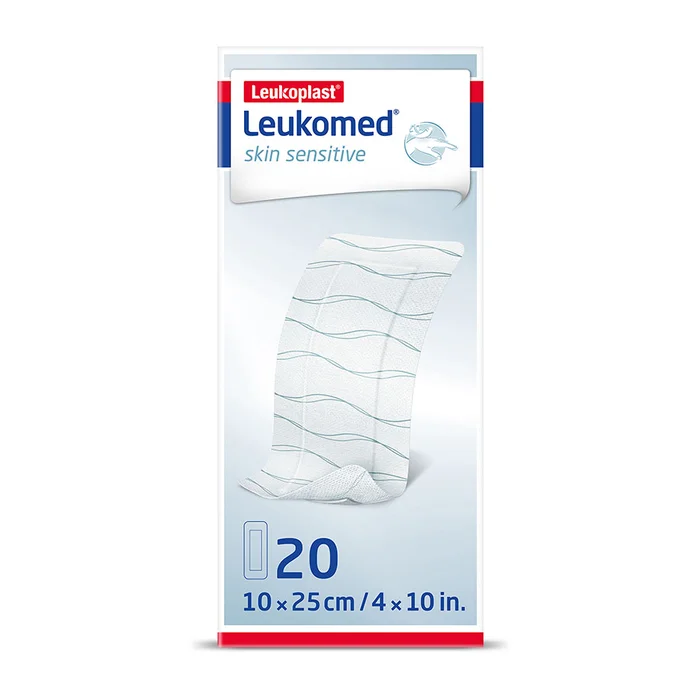 Leukomed skin sensitive steril, Vlies- Wundverband 10 cm x 25 cm (20 Stck.)