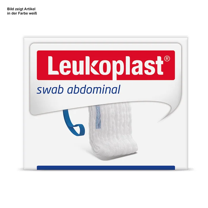 Leukoplast swab abdominal Bauchtücher steril, 45x45cm, 4-fach,weiß (6×5 Stck)
