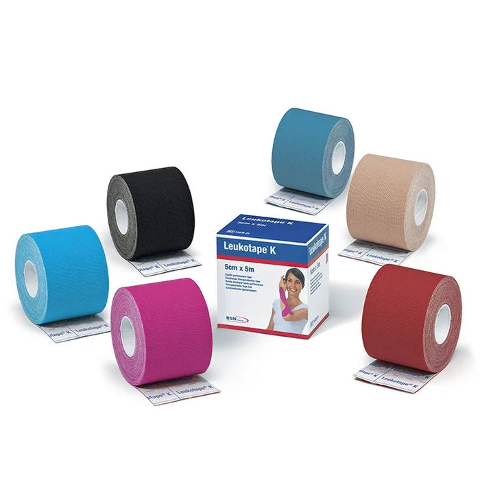 Leukotape K Klebebinde, 5 m x 5,00 cm, hautfarben