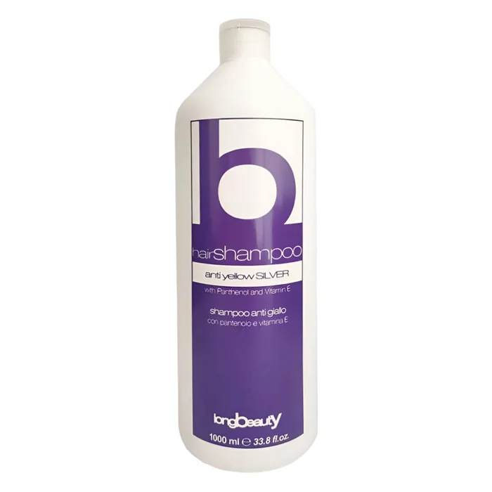 Long Beauty Shampoo Antigelb Silber Panthenol und Vitamin E 1000 ml