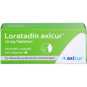 LORATADIN axicur 10 mg Tabletten 100 St