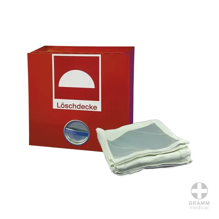 Löschdecke im Metallbehälter | Actiomedic