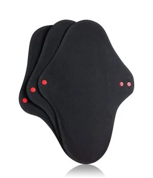 Lunette Reusable Pad maxi – schwarz Periodenunterwäsche