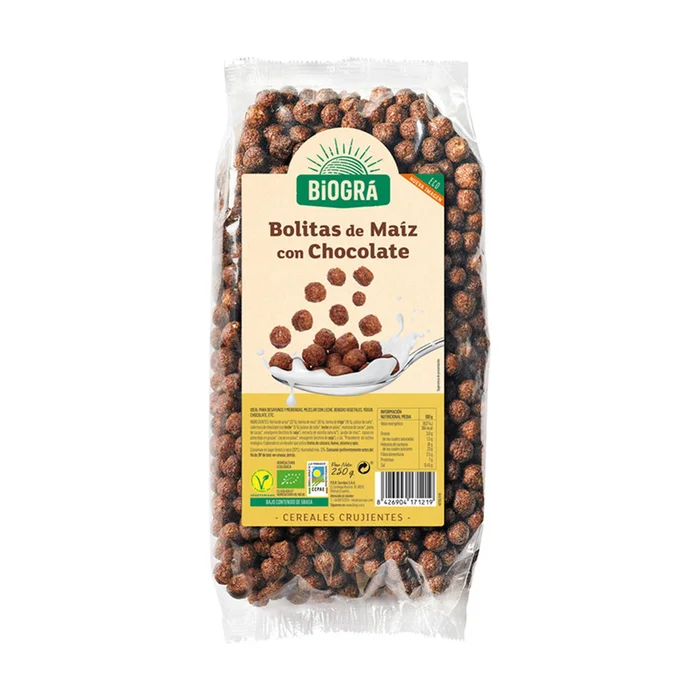 Maisbällchen aus Bio-Schokolade 250 G
