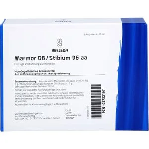 MARMOR D 6 / STIBIUM D 6 aa Ampullen 5X10 ml