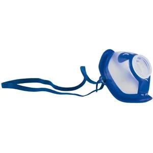MICRODROP RF7 Maske Kind blau transparent 1 St