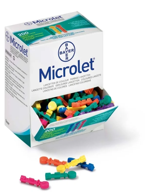 Microlet Lanzetten Farbig – (200 St) – PZN 06691206