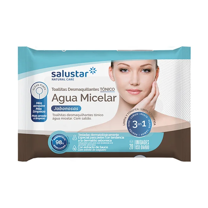 Mizellare Wasser Make-up Entferner Tücher 20 Einheiten
