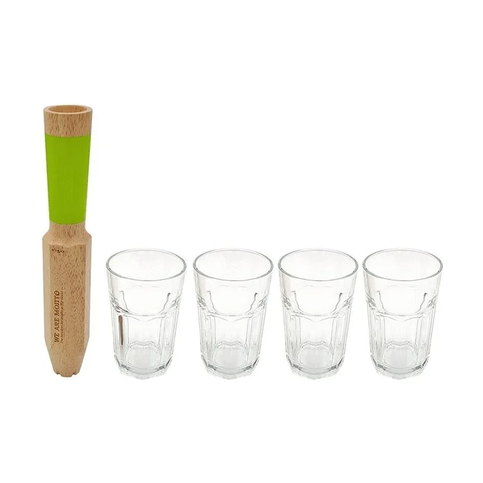 Mojito-Werkzeug + 4 Gläser 5 Einheiten