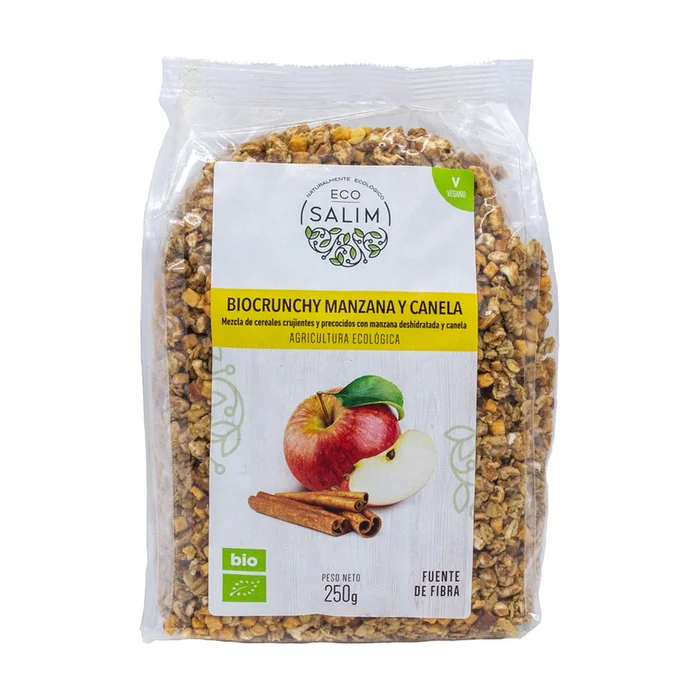 Muesly Crunchy Apple Cinnamon Eco 250 G