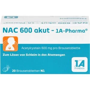 NAC 600 akut 1A Pharma Brausetabletten 20 St