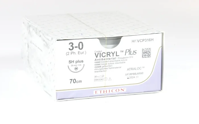 Nahtmaterial VICRYL Plus SH-PLUS 4-0 violett,70 cm