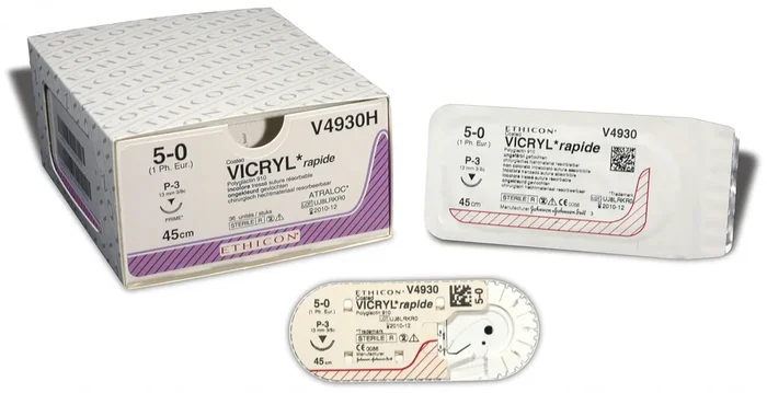 Nahtmaterial Vicryl rapide 4-0, Nadel C3, 45 cm