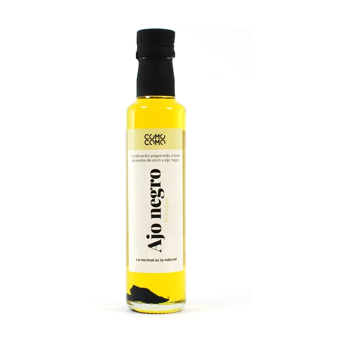 Natives Olivenöl extra mit schwarzem Knoblauch 250 ml Öl