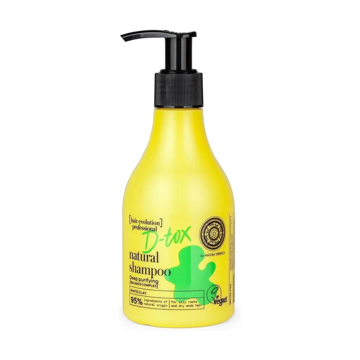 Natural White Clay Detox Deep Cleansing Shampoo 245 ml
