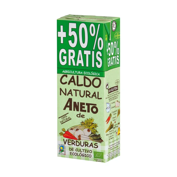 Natürliche Bio-Gemüsebrühe 1,5 L.