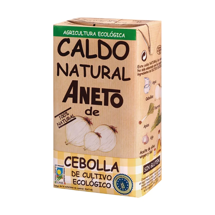 Natürliche Bio-Zwiebelbrühe 1 L.