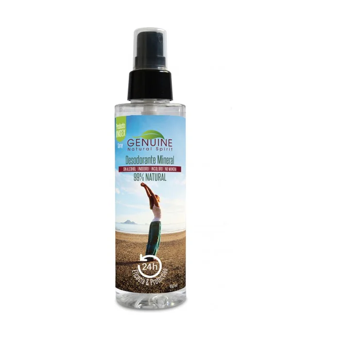 Natürliches oder parfümiertes farbloses Mineraldeodorant 150 ml