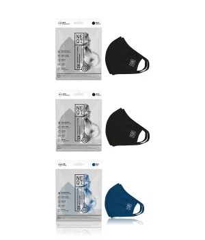 NEQI Community Black/Blue Behelfsmaske