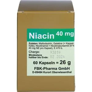 NIACIN 40 mg pro Kapsel 60 St