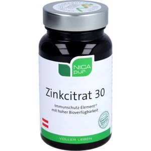 NICAPUR Zinkcitrat 30 Kapseln 60 St