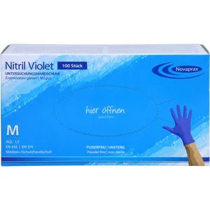 NITRIL UNT.HANDSCHUHE unste.puderfr.M blue violet 100 St