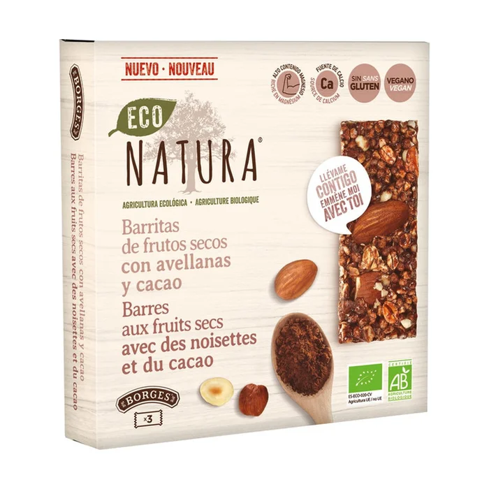 Nussriegel mit Haselnüssen und Kakao 75 G
