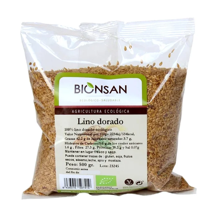 Öko goldenes Leinen 500 G