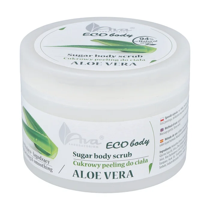 Öko-Körperpeeling mit Zucker und Aloe 250 G (Aloe Vera)