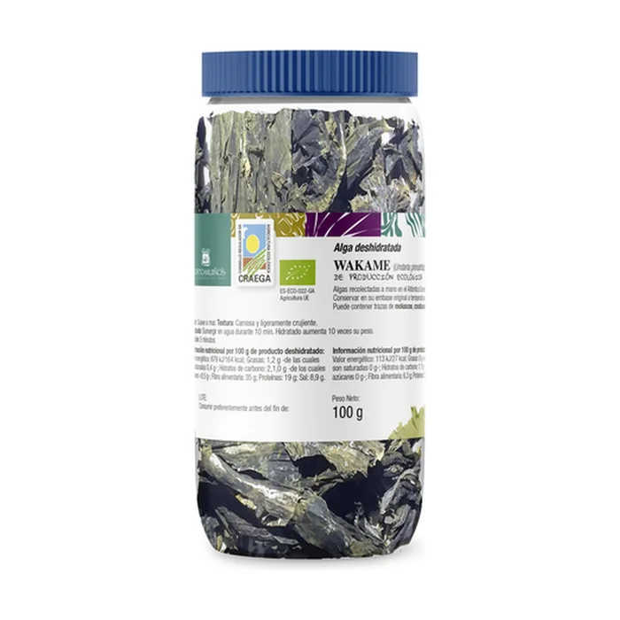 Ökologisch dehydrierte Wakame-Algen 100 G