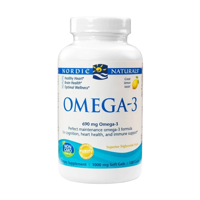 Omega-3, 690 mg Zitrone 120 Perlen