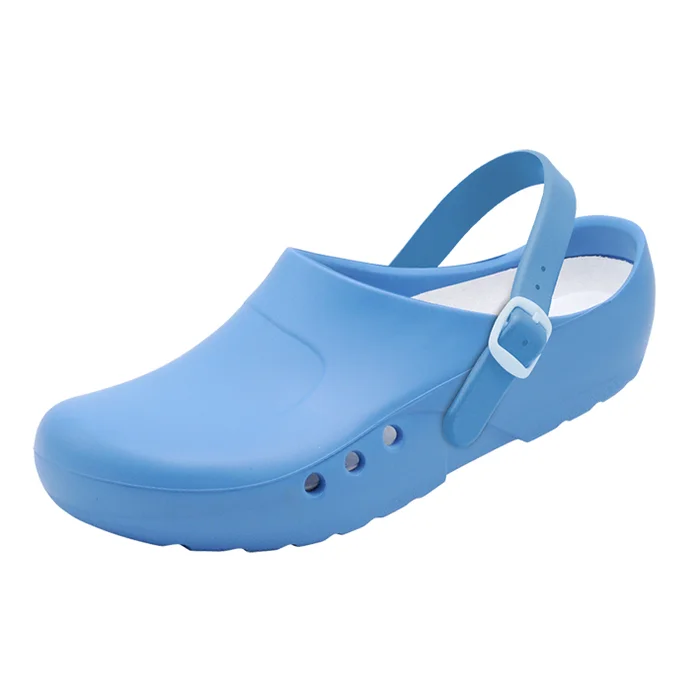 OrthoClogs mit Fersenriemen hellblau, Gr. 36