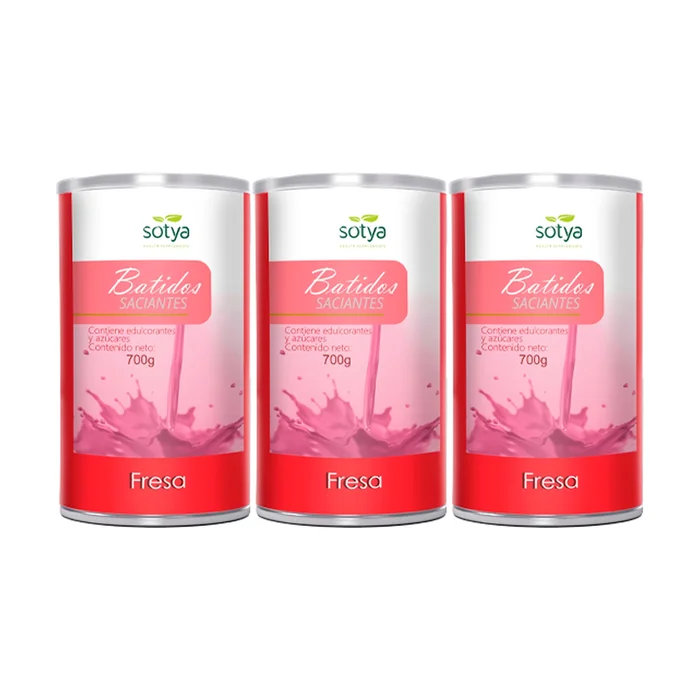 Pack 3x sättigender Shake (Erdbeere) 3 Einheiten à 700G