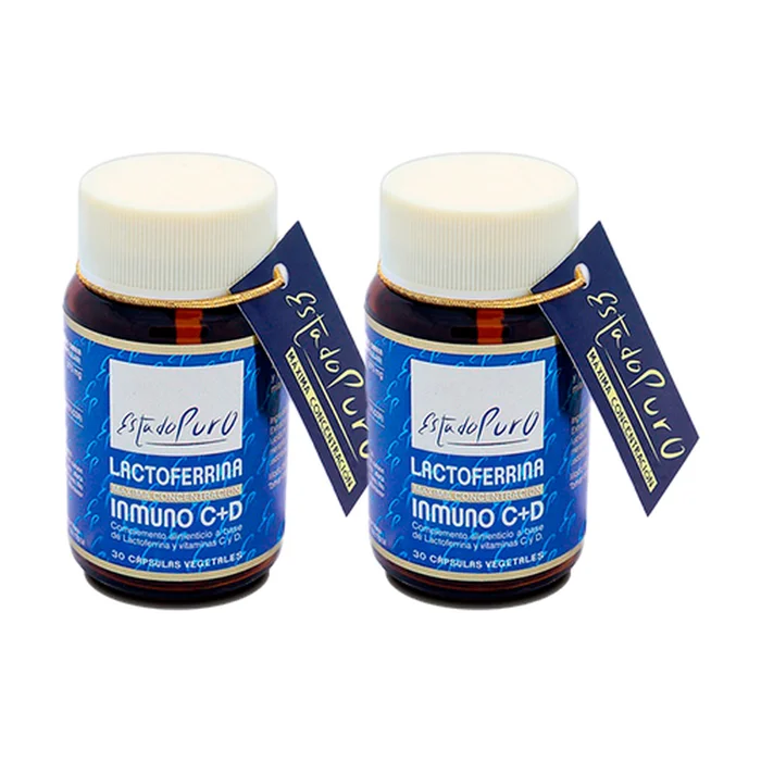 Pack Lactoferrin Immun C+D 2 Einheiten von 30 Kapseln