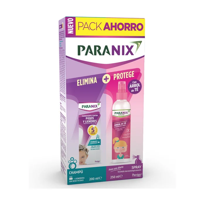 Pack Shampoo + Teebaum-Mädchen gegen Läuse und Nissen 200 ml + 250 ml