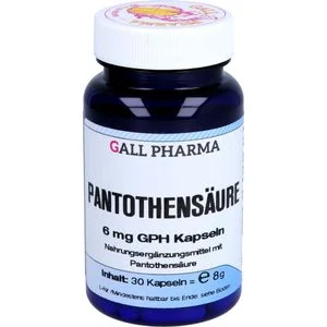 PANTOTHENSÄURE 6 mg GPH Kapseln 30 St