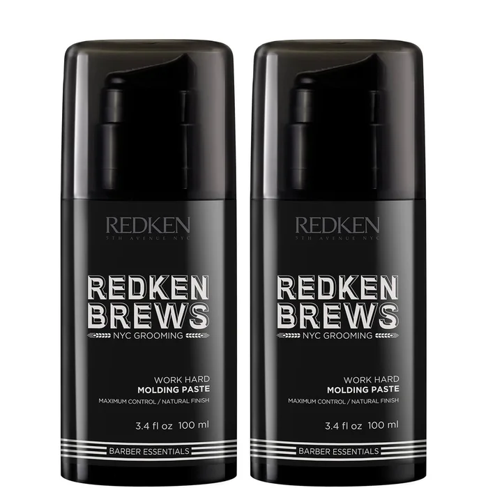 Redken Brews Men’s Work Hard Molding Paste Duo