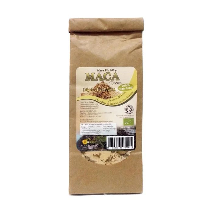 Rohes Maca-Pulver Bio 200 G Pulver