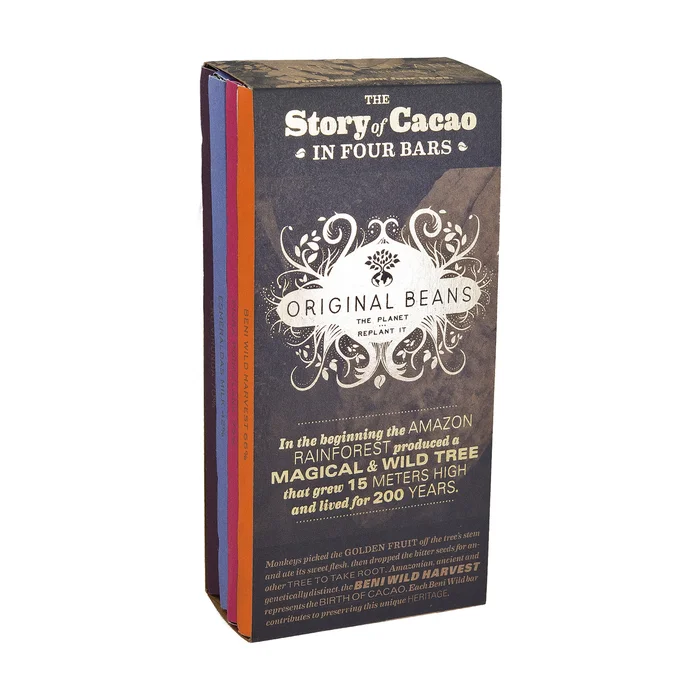 Schokoladengeschichte von Cacao English Set 4 Einheiten à 70G