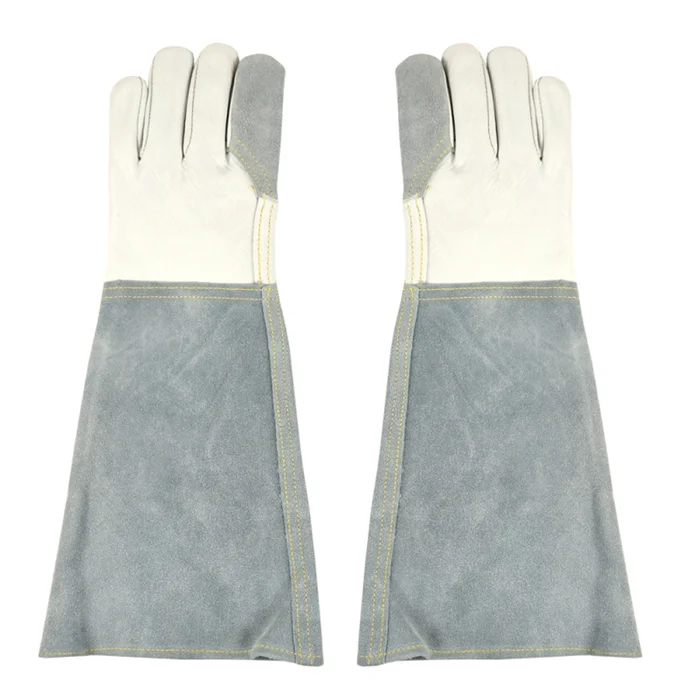 Schutzhandschuhe aus Leder Länge 45 cm