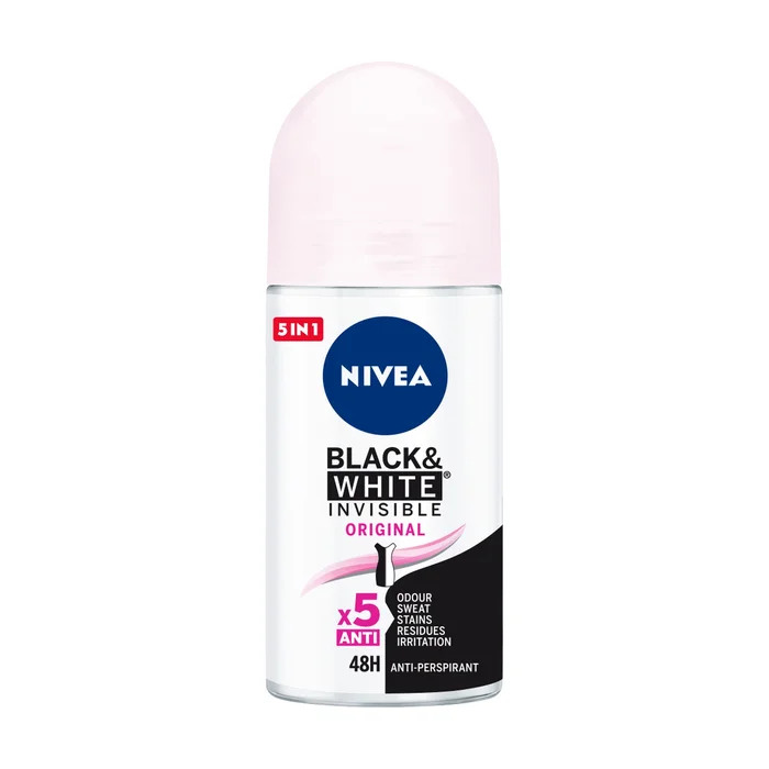 Schwarz-weiß unsichtbares Roll-On-Deodorant 50 ml